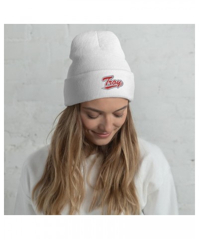 Troy University Beanie: Premium Quality Soft Turbo Acrylic Campus Wear for Pride & Warmth, Winter Hat White Design 7 $23.39 S...