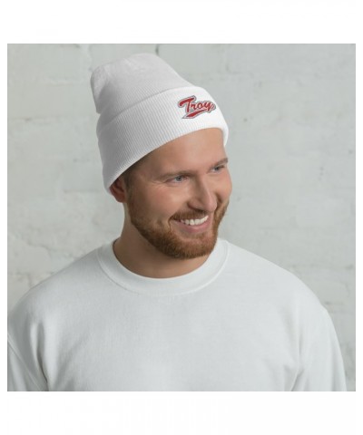 Troy University Beanie: Premium Quality Soft Turbo Acrylic Campus Wear for Pride & Warmth, Winter Hat White Design 7 $23.39 S...