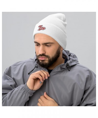 Troy University Beanie: Premium Quality Soft Turbo Acrylic Campus Wear for Pride & Warmth, Winter Hat White Design 7 $23.39 S...