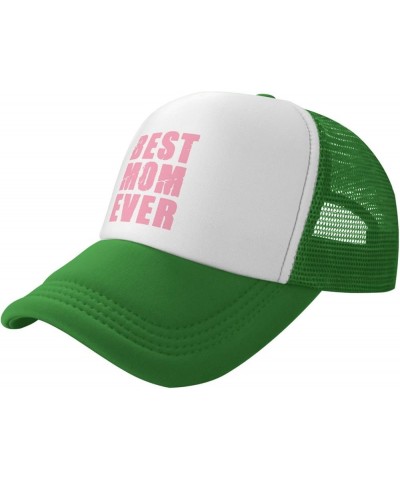 Best mom Ever Men's Black Adjustable Baseball Cap Vintage Dad Hat Trucker Cap Green $11.21 Baseball Caps