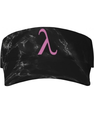 Lambda Gay Liberation Pride Flag LGBTQ Unisex Sun Visor Cap - Ultimate UV Protection for Stylish Outdoor Fun! Black $10.28 Vi...