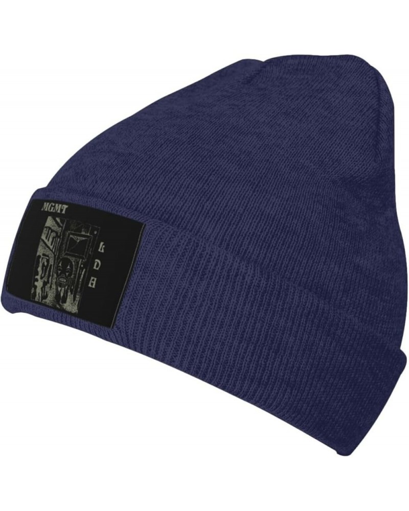 MGMTS Beanie Hat Slouchy Knit Skull Cap Winter Stocking Hats for Women and Men Black Navy Blue $9.23 Skullies & Beanies