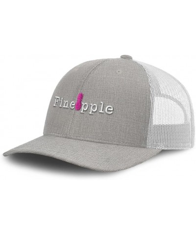 Trucker Baseball Cap Fineapple Cotton Dad Hats for Men & Women Heather Tan White $11.07 Baseball Caps