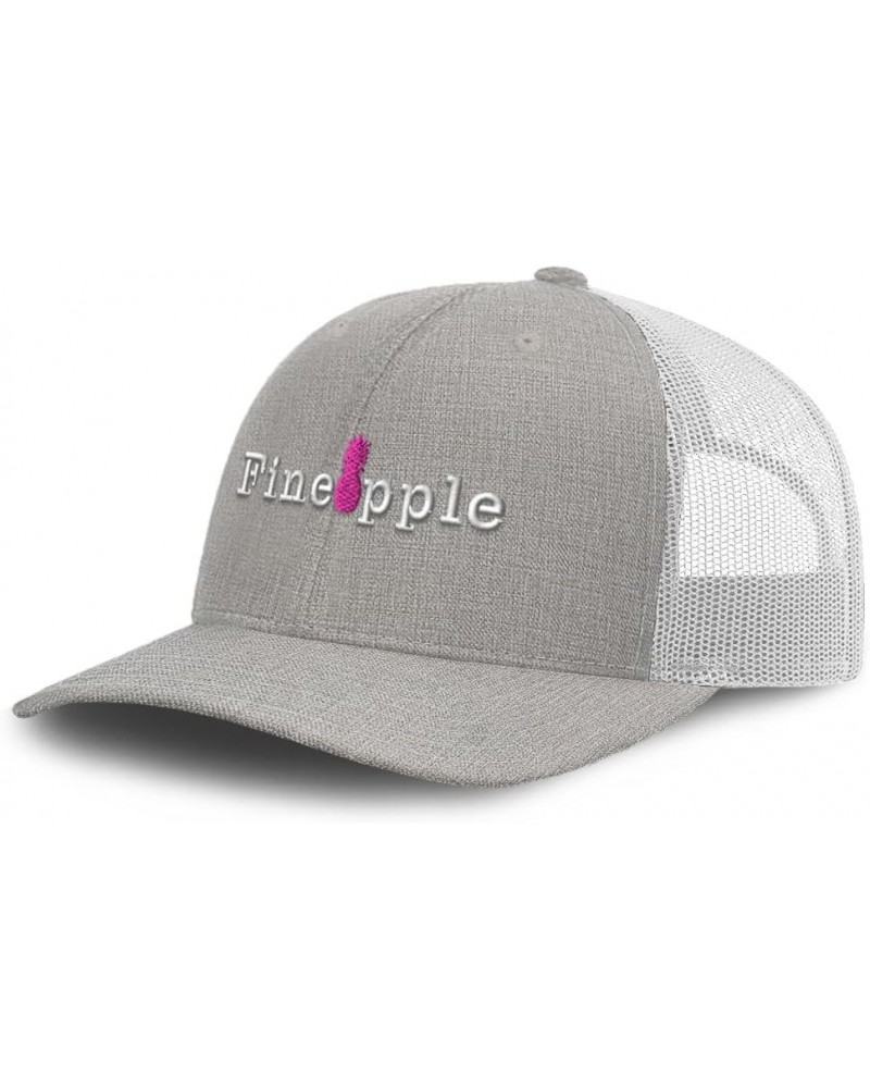 Trucker Baseball Cap Fineapple Cotton Dad Hats for Men & Women Heather Tan White $11.07 Baseball Caps