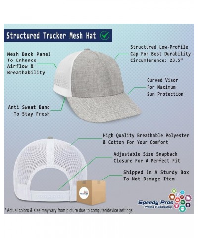 Trucker Baseball Cap Fineapple Cotton Dad Hats for Men & Women Heather Tan White $11.07 Baseball Caps