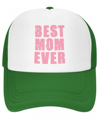 Best mom Ever Men's Black Adjustable Baseball Cap Vintage Dad Hat Trucker Cap Green $11.21 Baseball Caps