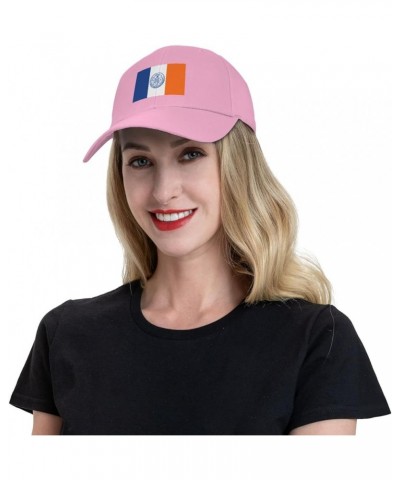 Flag of New York City Baseball Caps for Men Women Hat Adjustable Cap Trucker Hats Dad Cap Pink $12.79 Baseball Caps