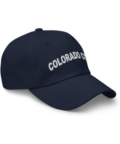 Colorado City Texas Hat Colorado City TX Cap Embroidered Dad Hat Adjustable Strap Closure Unisex Navy $22.79 Baseball Caps