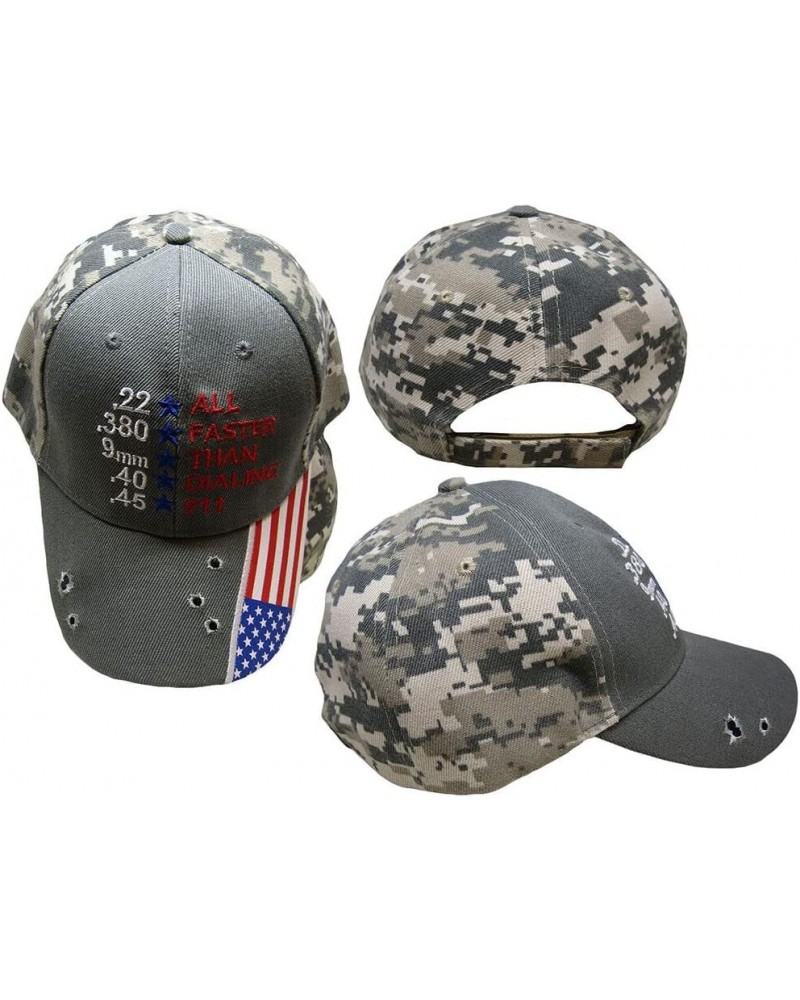 Special 22 .380 9mm .40 .45 All Faster Than Dialing 911 Grey Hat Cap $18.01 Newsboy Caps