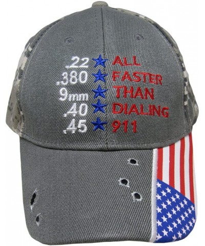 Special 22 .380 9mm .40 .45 All Faster Than Dialing 911 Grey Hat Cap $18.01 Newsboy Caps