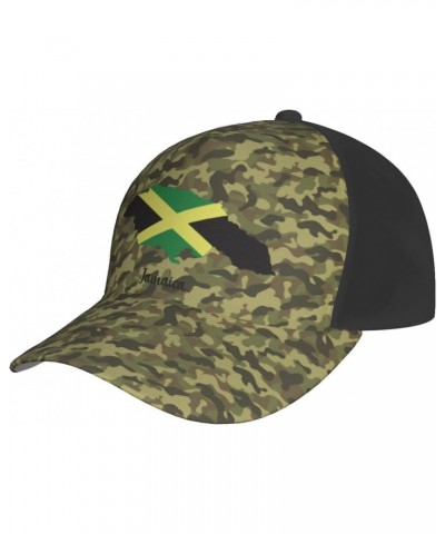 Map of Jamaica Cap Tucker Hat Adjustable Sports Baseball Caps1 Black $14.38 Baseball Caps