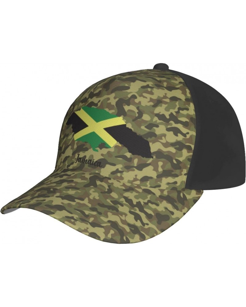 Map of Jamaica Cap Tucker Hat Adjustable Sports Baseball Caps1 Black $14.38 Baseball Caps