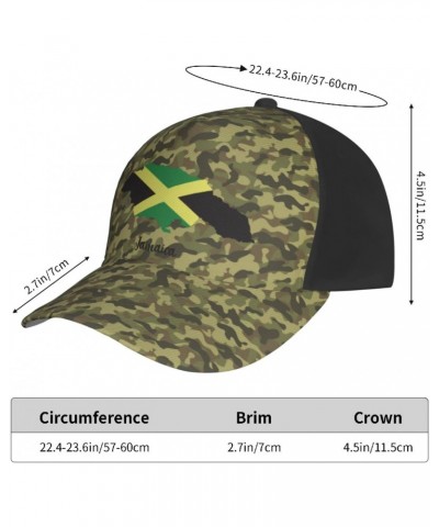 Map of Jamaica Cap Tucker Hat Adjustable Sports Baseball Caps1 Black $14.38 Baseball Caps