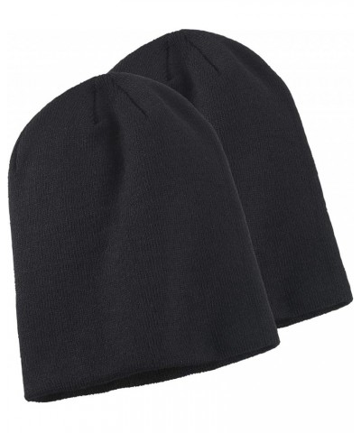 Slouch Beanie (2 Pack) Black $9.52 Skullies & Beanies