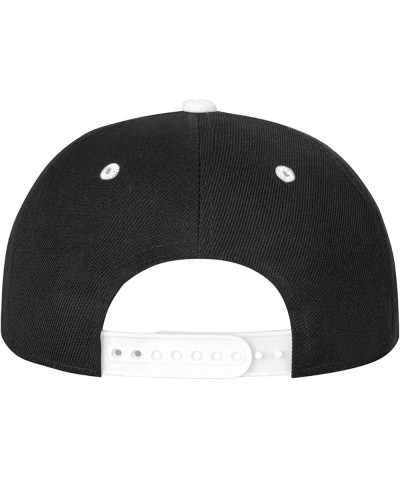 Cute Cat Snapback Hat for Men Women Baseball Cap Trucker Flat Bill Hats Dad Caps White $13.57 Baseball Caps