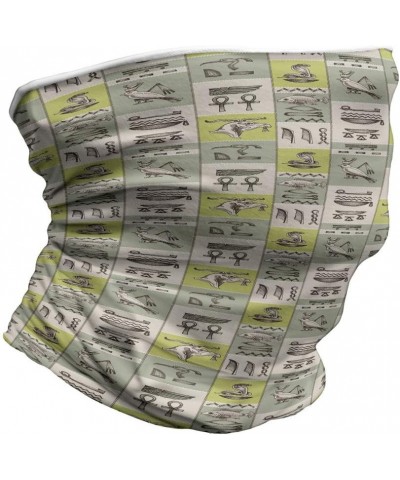 Unisex Multicolor Face and Neck Warmers Hieroglyphs Animals $9.60 Scarves