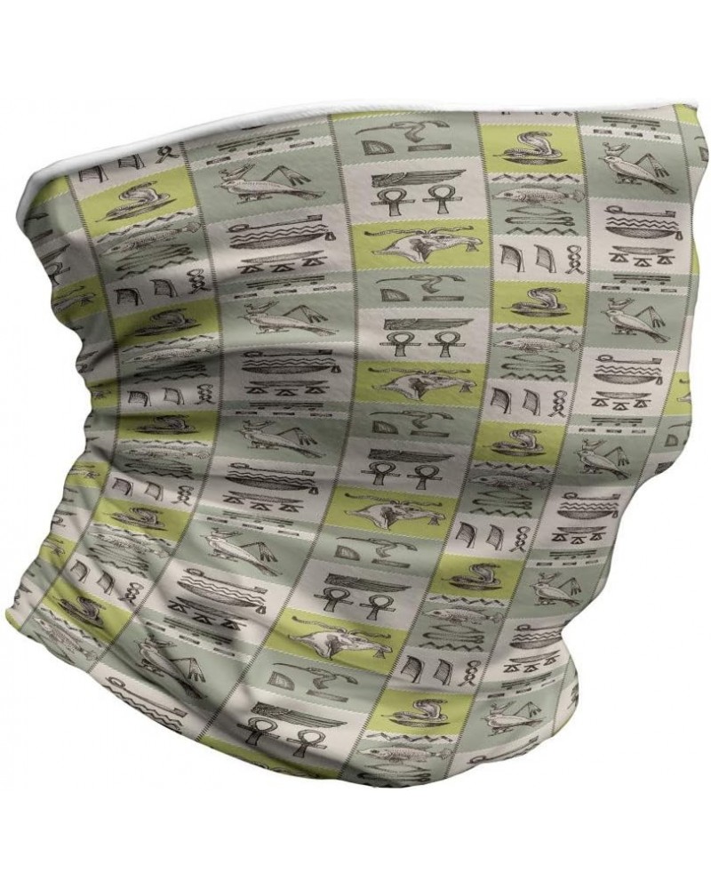 Unisex Multicolor Face and Neck Warmers Hieroglyphs Animals $9.60 Scarves