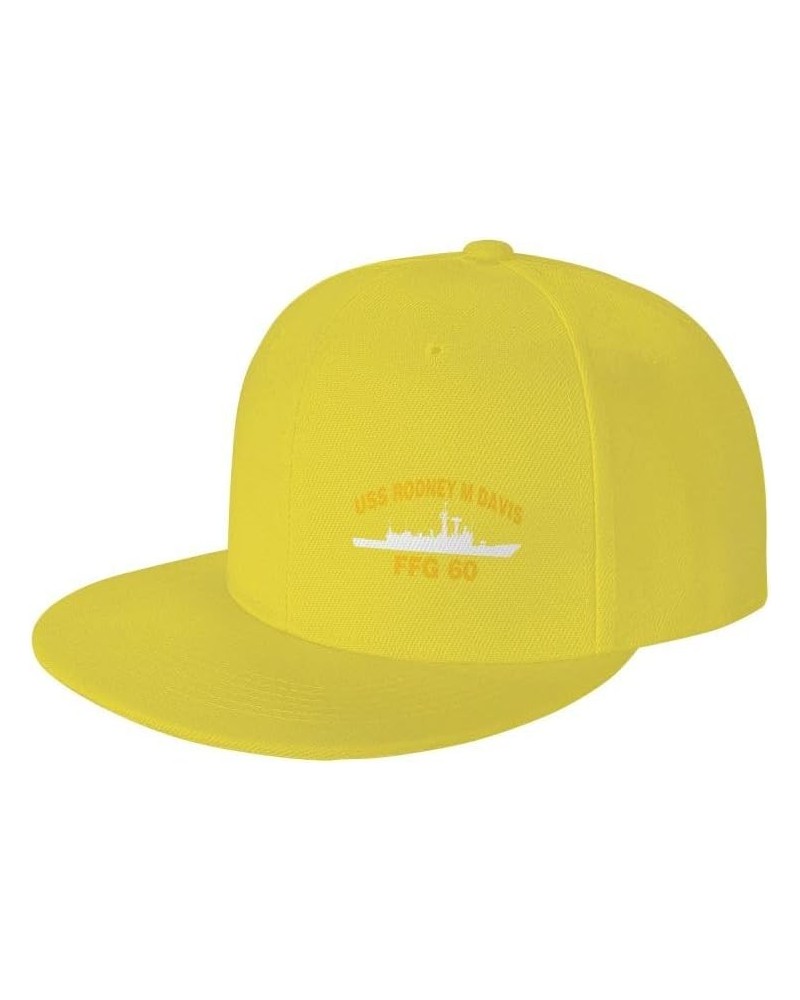 USS Rodney M Davis FFG 60 Flag-Denim Hats Cowboy Knit hat Baseball Caps Fisherman's hat Yellow $16.78 Baseball Caps