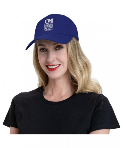 I'm A Stroke Survivor Hat Outdoor Cap Baseball Cap Sandwich Cap Truck Driver's Hat Casquette Blue $18.52 Baseball Caps