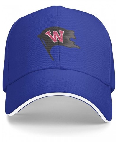 Whitworth A University Logo Unisex Classic Hat Adjustable Fashion Casquette for Men Women Blue $8.42 Baseball Caps