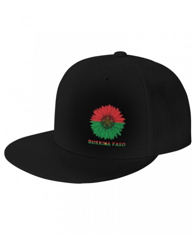 Burkina Faso Flag and Sunflower Baseball Cap Dad Trucker Flat Classic Adjustable Hats Men Women Hat Uv Protection Sun Protect...