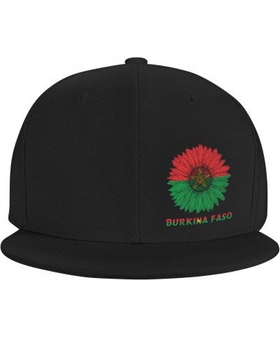 Burkina Faso Flag and Sunflower Baseball Cap Dad Trucker Flat Classic Adjustable Hats Men Women Hat Uv Protection Sun Protect...