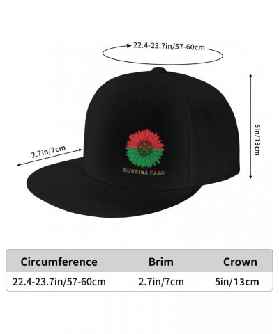 Burkina Faso Flag and Sunflower Baseball Cap Dad Trucker Flat Classic Adjustable Hats Men Women Hat Uv Protection Sun Protect...