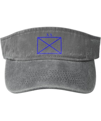 Division NATO Sun Visor Hats for Women Men Sun Hat Cotton Golf Hat Vintage Baseball Cap Gray $12.07 Visors