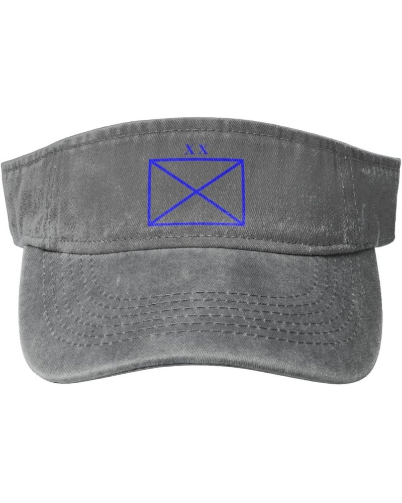 Division NATO Sun Visor Hats for Women Men Sun Hat Cotton Golf Hat Vintage Baseball Cap Gray $12.07 Visors