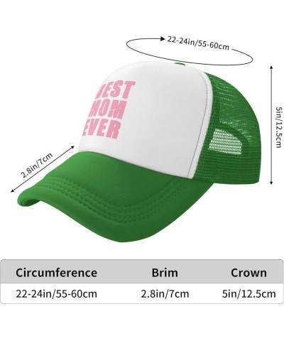 Best mom Ever Men's Black Adjustable Baseball Cap Vintage Dad Hat Trucker Cap Green $11.21 Baseball Caps