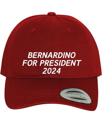 Bernardino for President 2024 - Comfortable Dad Hat Baseball Cap Red $18.25 Baseball Caps