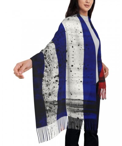 Grunge Cuban Flag Poncho Winter Large Scarf Shawl Bandana Neck Wrap For Women $12.09 Scarves