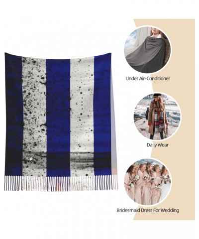 Grunge Cuban Flag Poncho Winter Large Scarf Shawl Bandana Neck Wrap For Women $12.09 Scarves