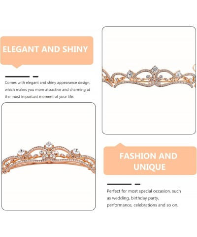 Rhinestone Wedding Tiara Baroque Bride Crown Bridal Wedding Headband Party Hair Accessories For Women Girls Birthday Party Pr...