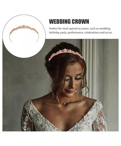 Rhinestone Wedding Tiara Baroque Bride Crown Bridal Wedding Headband Party Hair Accessories For Women Girls Birthday Party Pr...