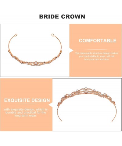 Rhinestone Wedding Tiara Baroque Bride Crown Bridal Wedding Headband Party Hair Accessories For Women Girls Birthday Party Pr...