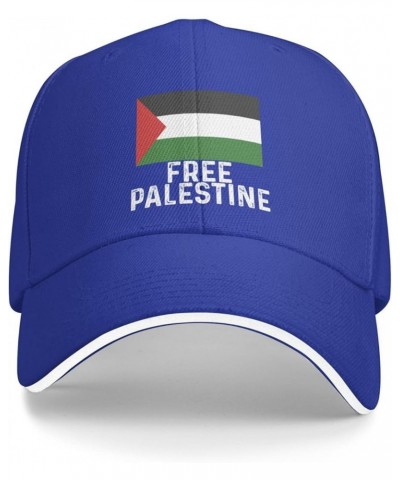 Free Palestine Cap Women Baseball Hats Graphic Hats Blue $10.09 Baseball Caps