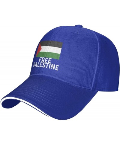 Free Palestine Cap Women Baseball Hats Graphic Hats Blue $10.09 Baseball Caps