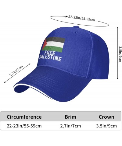 Free Palestine Cap Women Baseball Hats Graphic Hats Blue $10.09 Baseball Caps