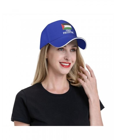 Free Palestine Cap Women Baseball Hats Graphic Hats Blue $10.09 Baseball Caps