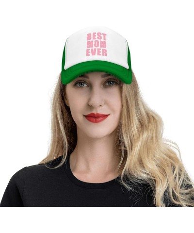 Best mom Ever Men's Black Adjustable Baseball Cap Vintage Dad Hat Trucker Cap Green $11.21 Baseball Caps