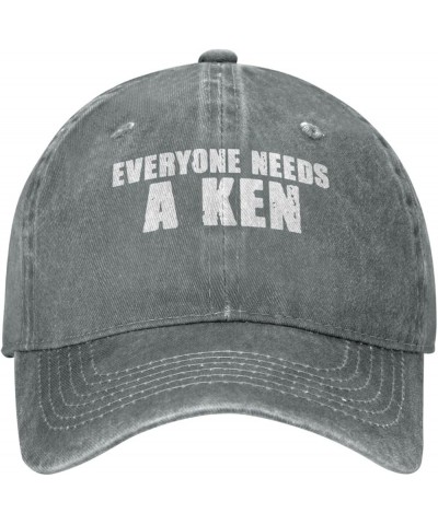 Men Women Baseball Hats Adjustable Everyone Needs a Ken Washed Denim Low Profile Dad Hat Gray $9.54 Baseball Caps