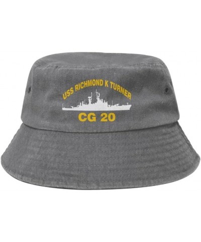 USS Richmond K Turner CG 20 DLG 20 Flag-Vintage Fisherman hat Sandwich hat Cowboy hat Baseball Cap Gray $13.79 Baseball Caps