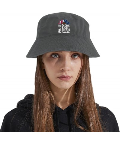 You are About to Exceed The Limits of My Medication Bucket Hat Bucket Hat Trendy Womens Hats for Fishing Wash Black $11.65 Bu...