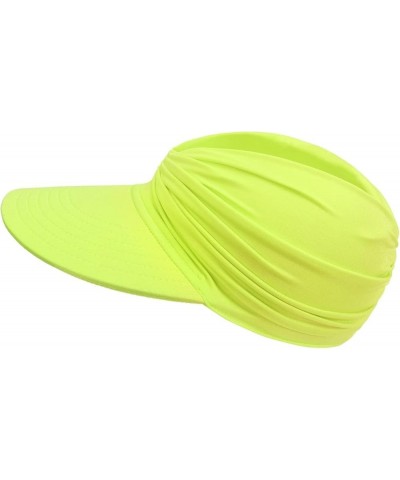 Wide Brim Sunhat Women Outdoor Summer Hat Open Top Hollow Cap Adult Sun Visor Hat Travel Seaside Beach Hat Fluorescence $13.5...