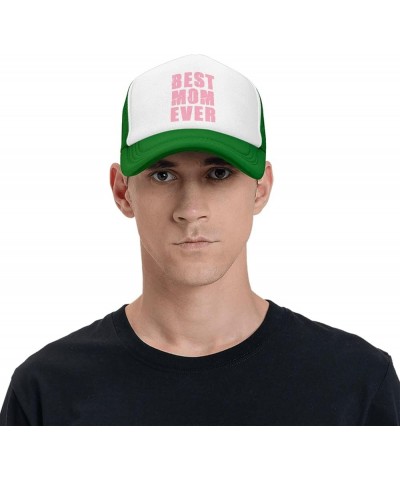 Best mom Ever Men's Black Adjustable Baseball Cap Vintage Dad Hat Trucker Cap Green $11.21 Baseball Caps