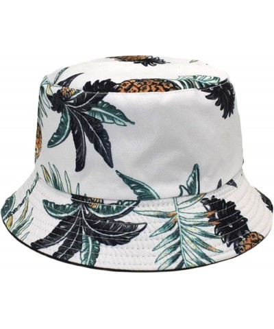 Women Summer Fashion Beach Adjustable Washable Cotton Bucket Hat Sun Hat Outdoors Bucket Hat Cow Print Fuzzy White $6.59 Buck...