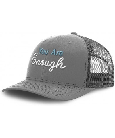 Trucker Hat Baseball Cap You are Enough Style B Cotton Dad Hats for Men & Women Grey $14.03 Baseball Caps