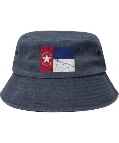 Flag of North Carolina Texture Effect Bucket Hat for Men Women Outdoor Washed Cotton Sun Hats Travel Beach Hat Navy Blue $12....