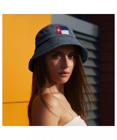 Flag of North Carolina Texture Effect Bucket Hat for Men Women Outdoor Washed Cotton Sun Hats Travel Beach Hat Navy Blue $12....